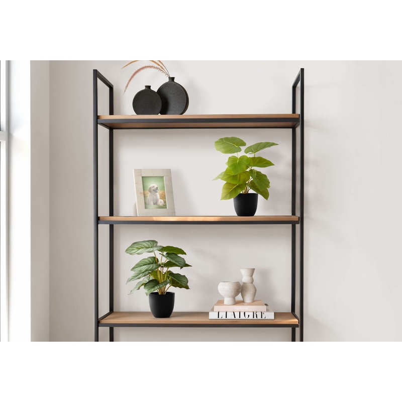 13 Tall, Artificial Plant, Epipremnum, Indoor, Faux, Fake, Table, Greenery, Potted, Decorative (Set of 2) – Green / Black