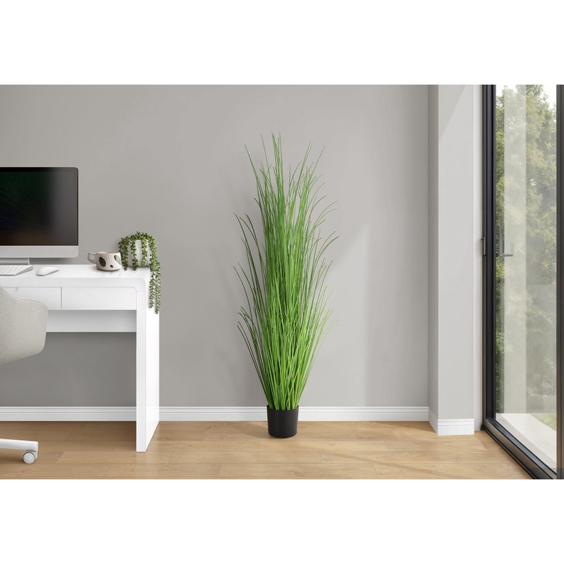 47 Tall, Artificial Plant, Grass Tree, Indoor, Faux, Fake, Floor, Greenery, Potted, Real Touch, Decorative – Green / Black