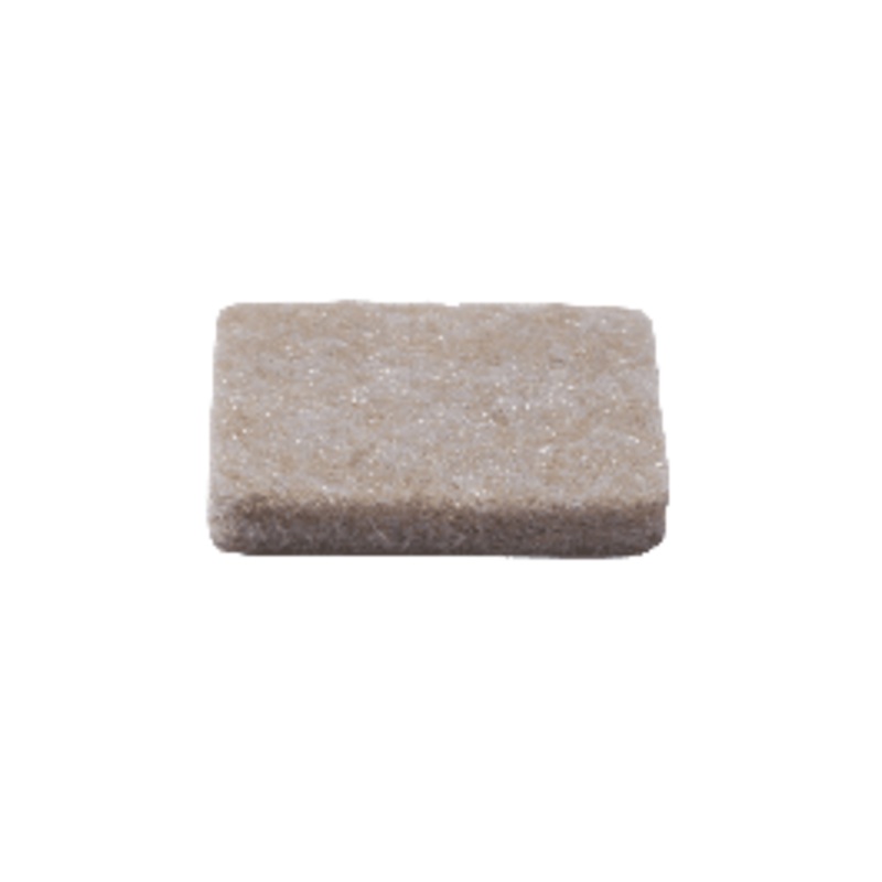 4MM ADHESIVE FELT PADS 25X25MM. 8PZ