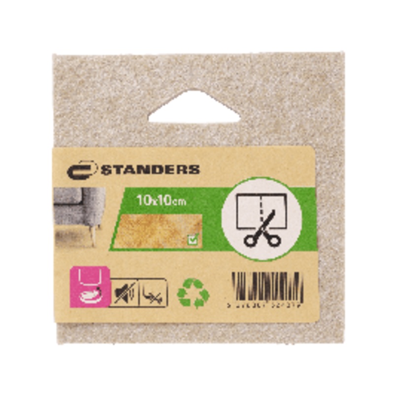 4MM ADHESIVE FELTS 100X100MM BY SIZE