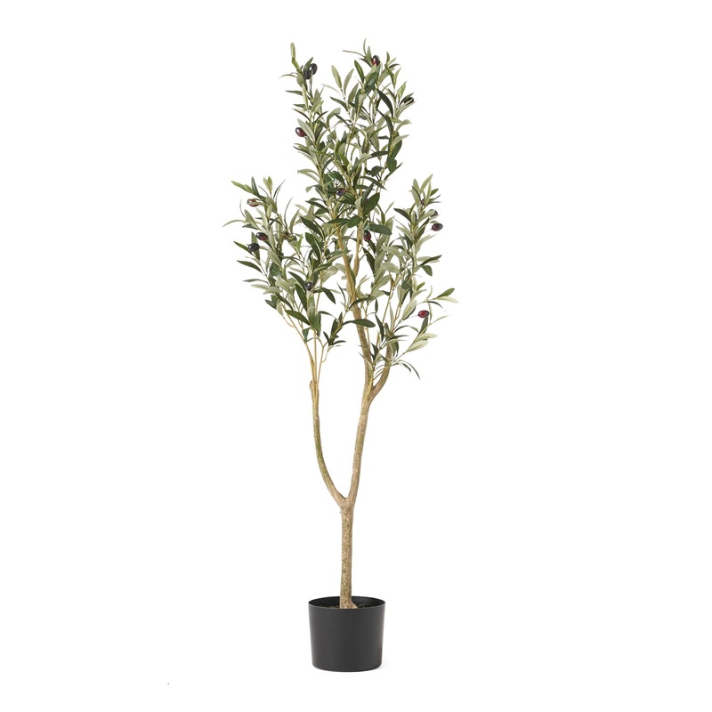 Artificial Olive Tree|Green|23″W x 23″D x 59″H|27″W x 27″D x 71″H|19″W x 15″D x 47″H