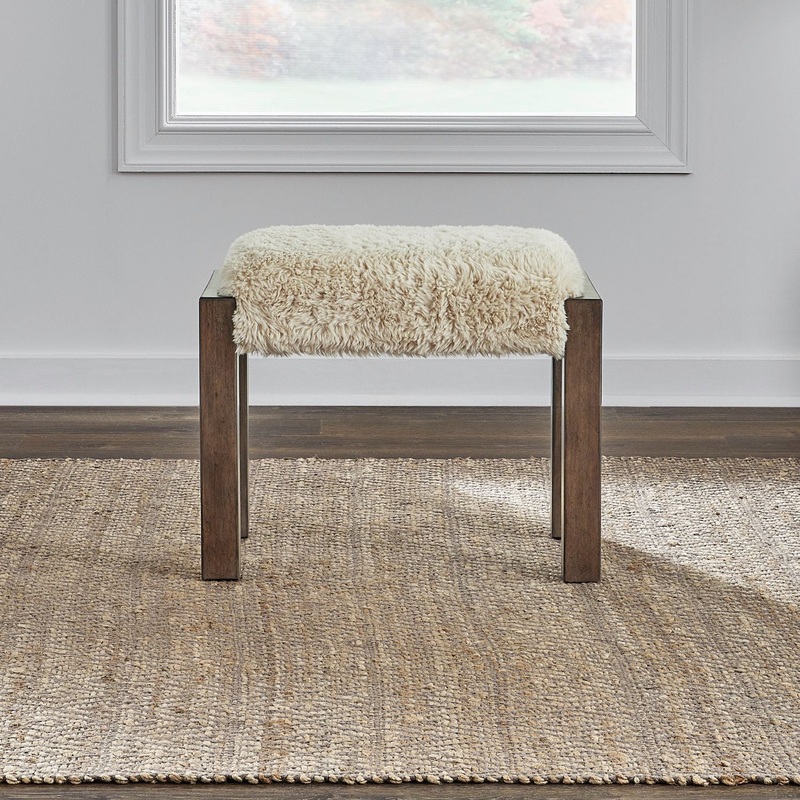 Broadmore – Upholstered Console Stool – Brown