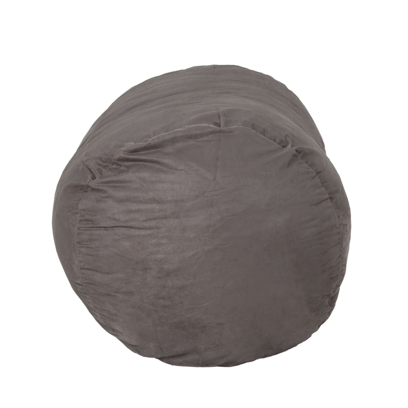 Michael – Modern Cylindrical Suede Bean Bag Chair