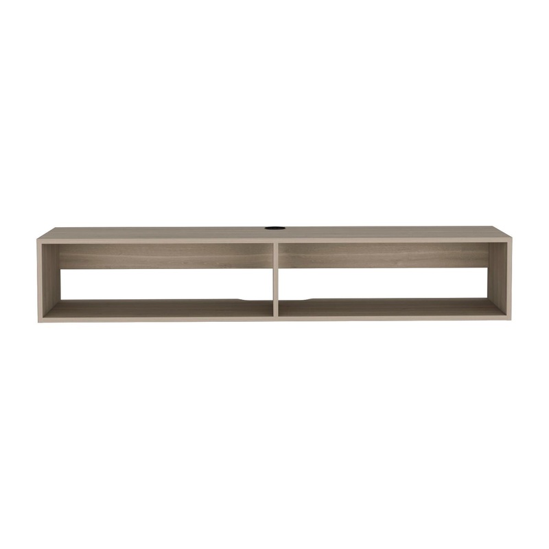 Moore – Floating TV Stand|Light Brown|White|Black