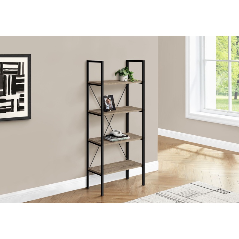 Bookshelf, Bookcase, 4 Tier, Office, Bedroom, Contemporary, Modern