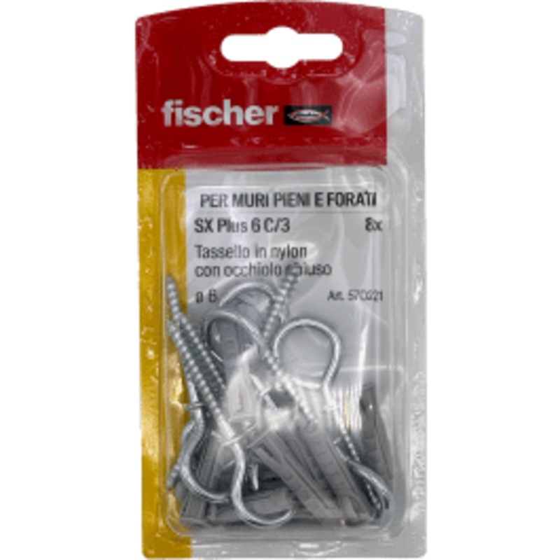 FISCHER S PLUGS DIAM 6 X 29 MM WITH OC