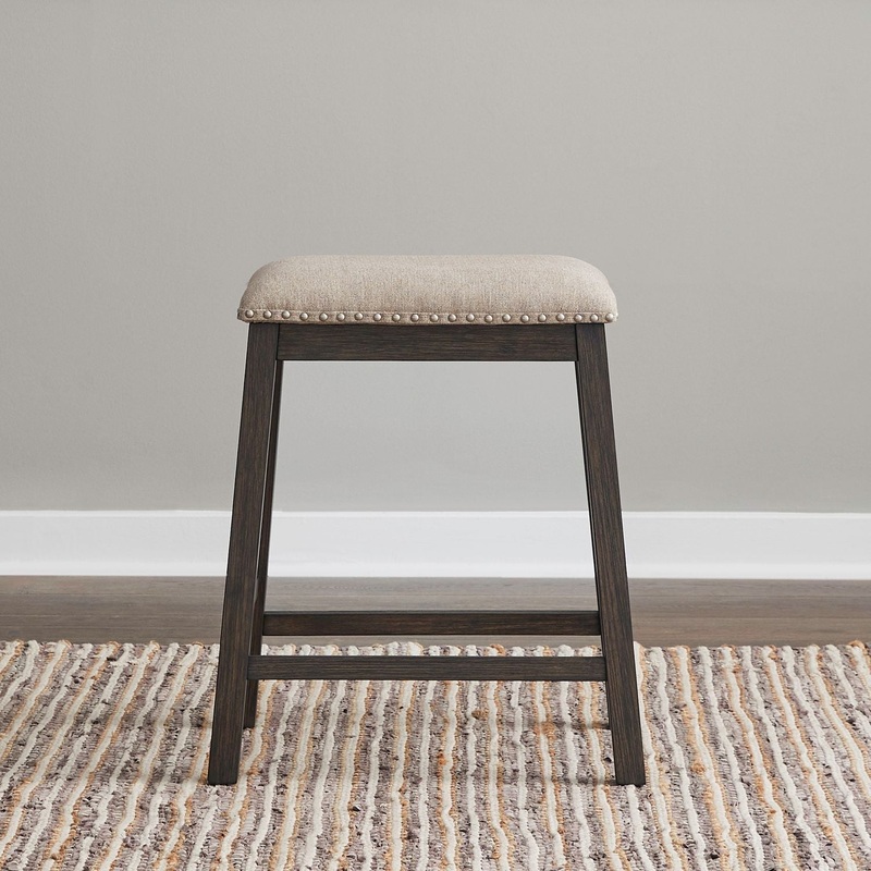 Harrison – Upholstered Console Stool – Brown