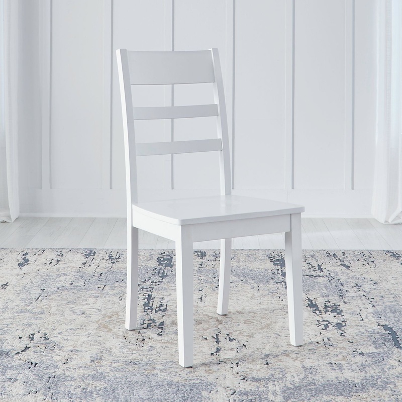 Landale – Ladderback Side Chair (RTA) – White