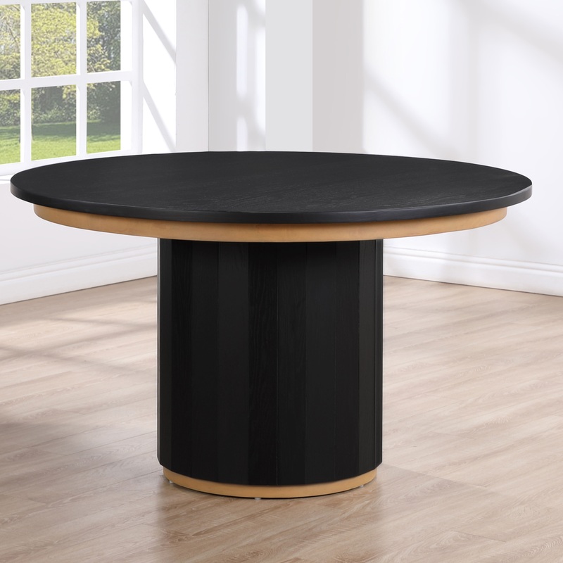 Magnolia – Round Table – Black / Gold