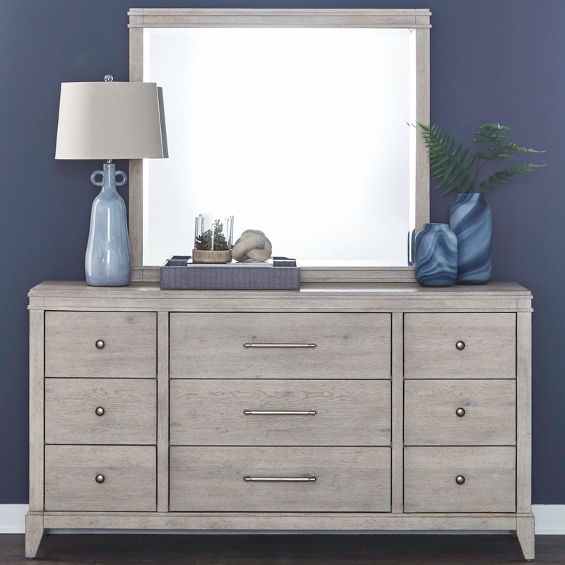 New Haven – Dresser & Mirror – White