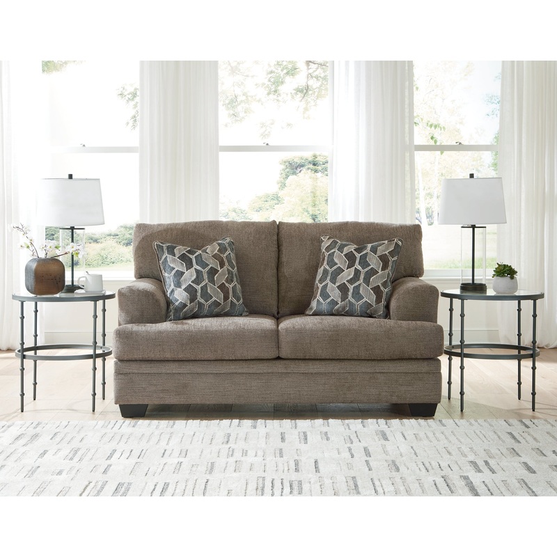 Stonemeade Loveseat|Taupe|Nutmeg