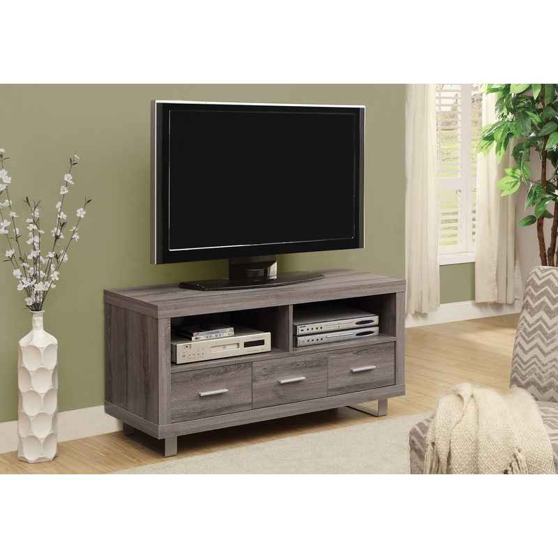 TV Stand Console Media Entertainment Center Storage Cabinet For Living Room – Taupe