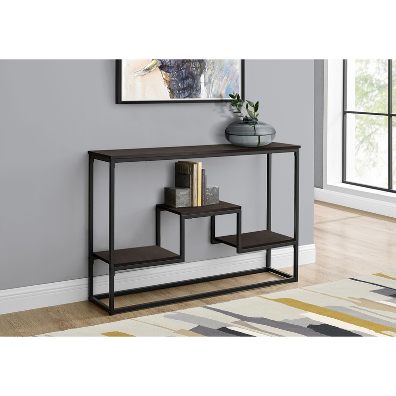 Accent Console Table For Entryway, Multi-Tier Design