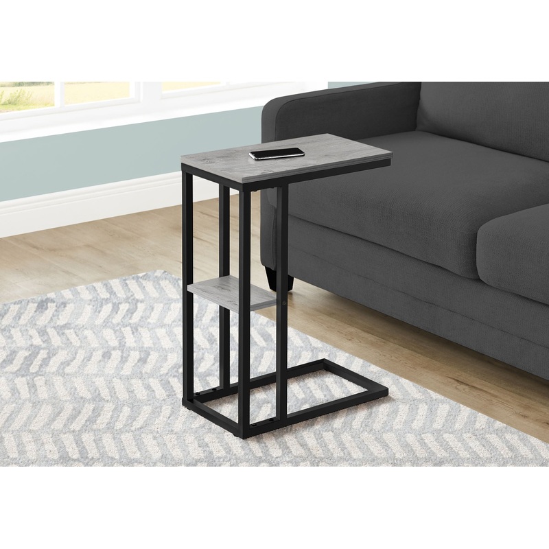 Accent Table, C – Shaped, Marble Look Contemporary & Modern Convenient Design
