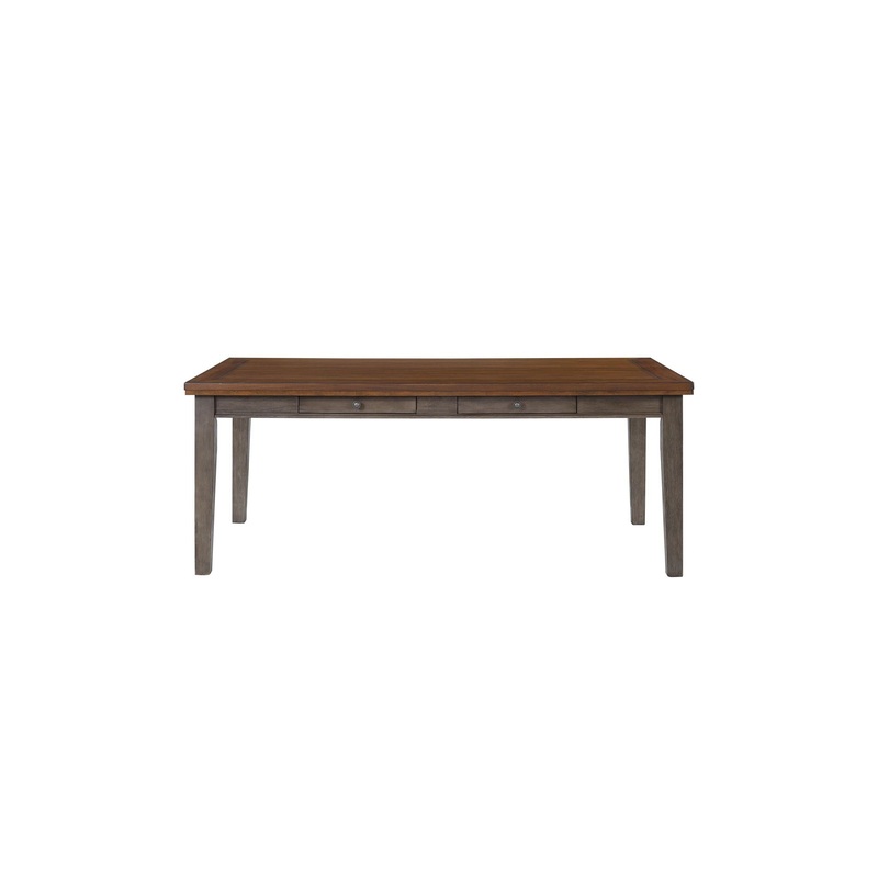 Casual Two Tone 6 Drawer Dining Table – Gray