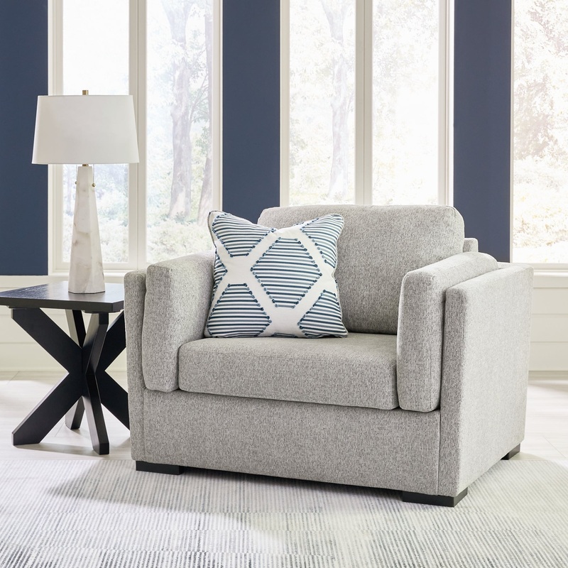 Evansley Chair and a Half|Navy|Pewter