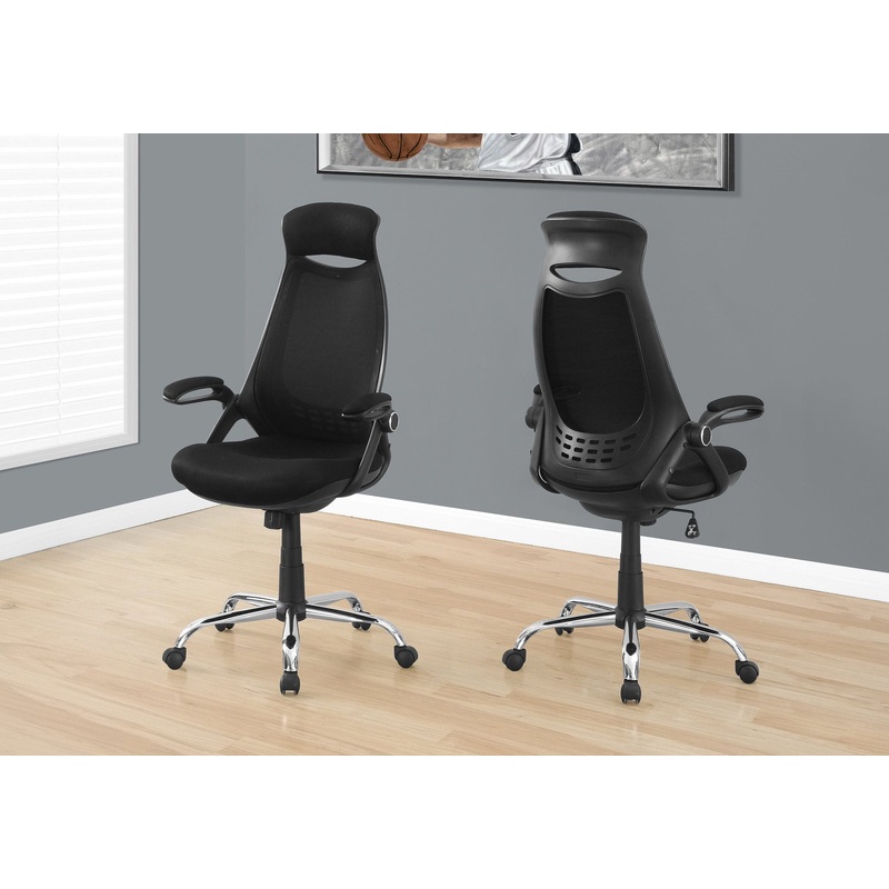 Office Chair, Adjustable Height, Swivel, Ergonomic, Armrests, Contemporary & Modern
