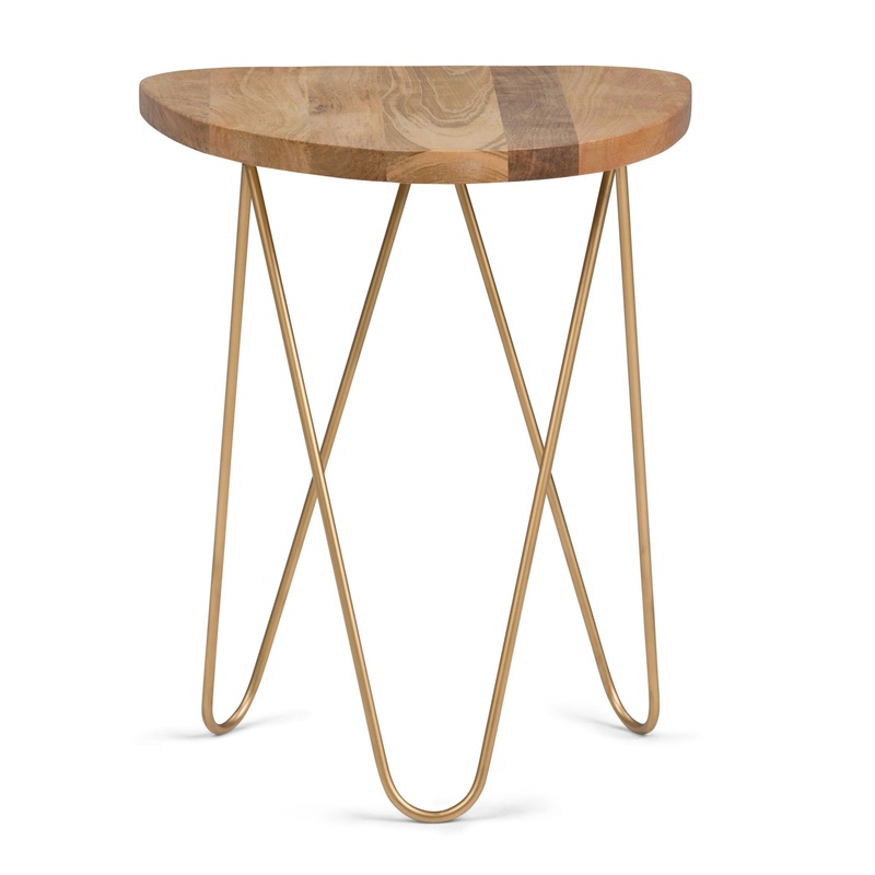 Patrice – Handcrafted Metal And Wood Accent Table