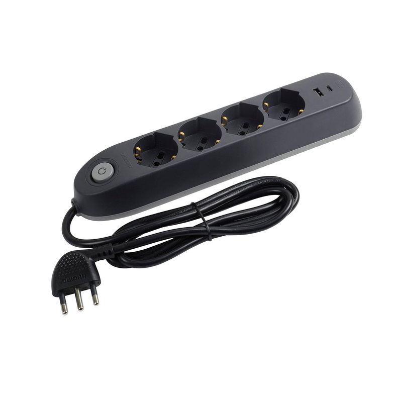 Power Strip with 1.5M Cable + Switch