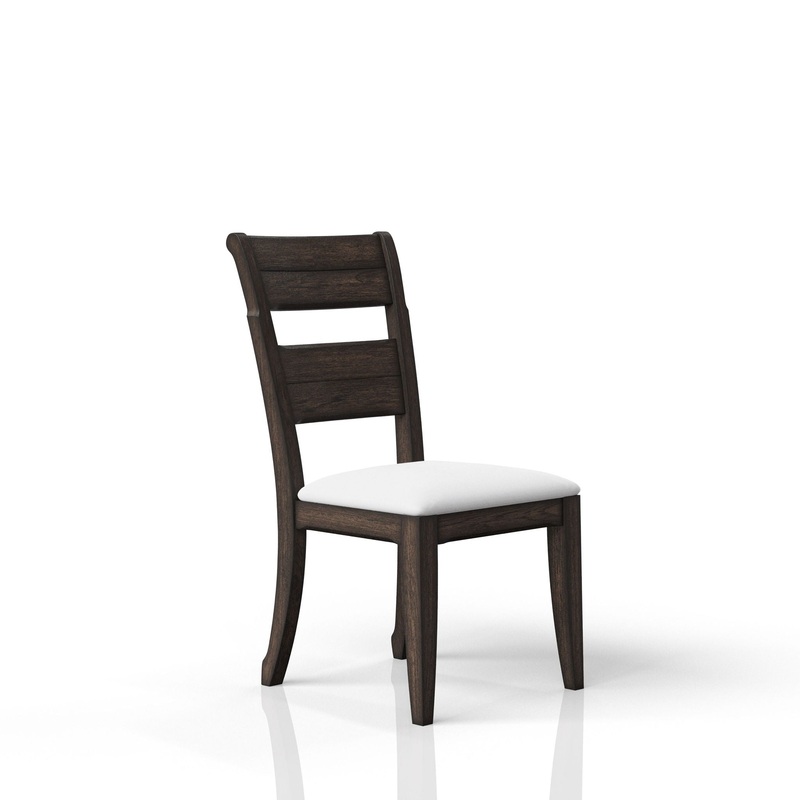 Upholstered Seat Side Chair – Chocolate