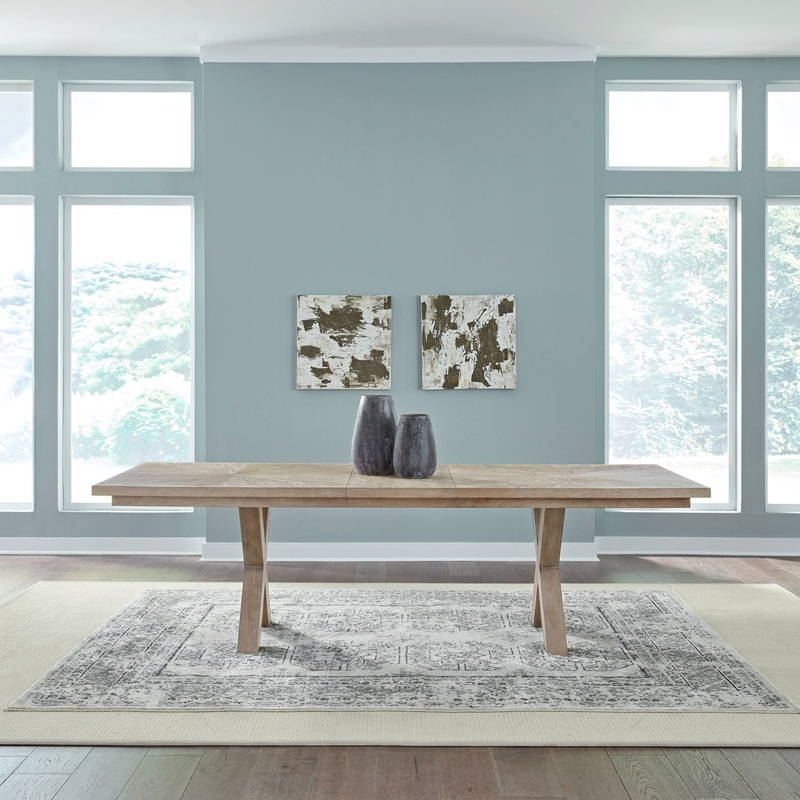 Brentwood – Double Pedestal Table – Brown