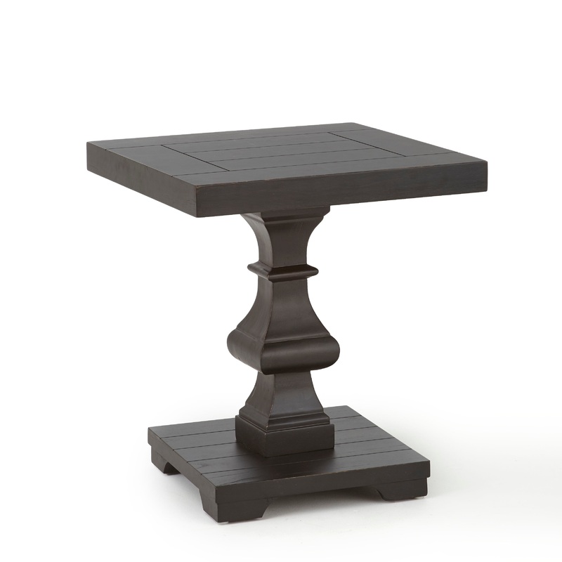 Dory – Square End Table|Dark Brown|Light Brown