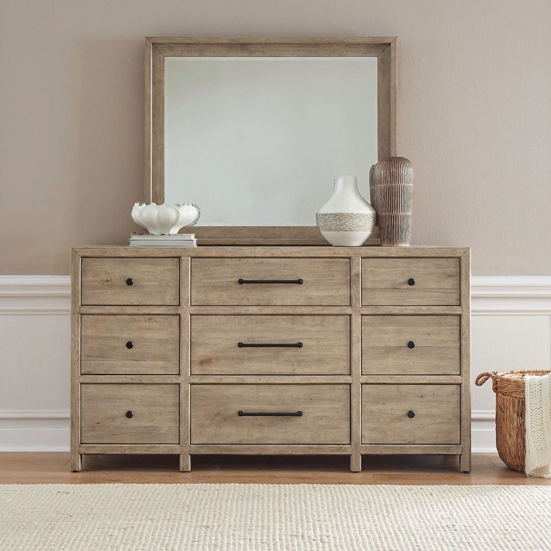 Proximity Place – Dresser & Mirror – Brown