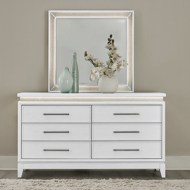 Reflections – Dresser & Mirror – White