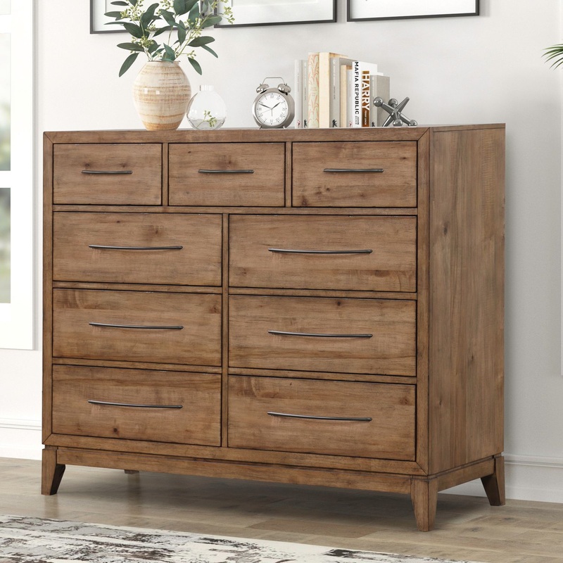 Shaker Lakes – 9 Drawer Chesser – Brown