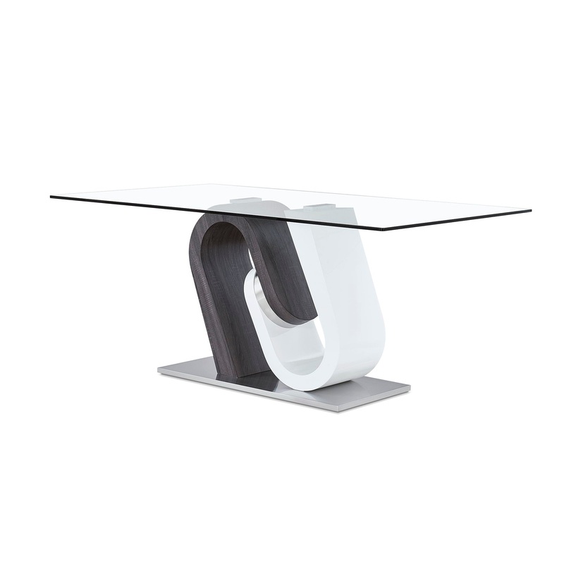 Anne – Dining Table – White / Gray