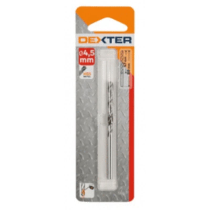DEXTER METAL DRILL BIT DIAM 4.5MM. LUN