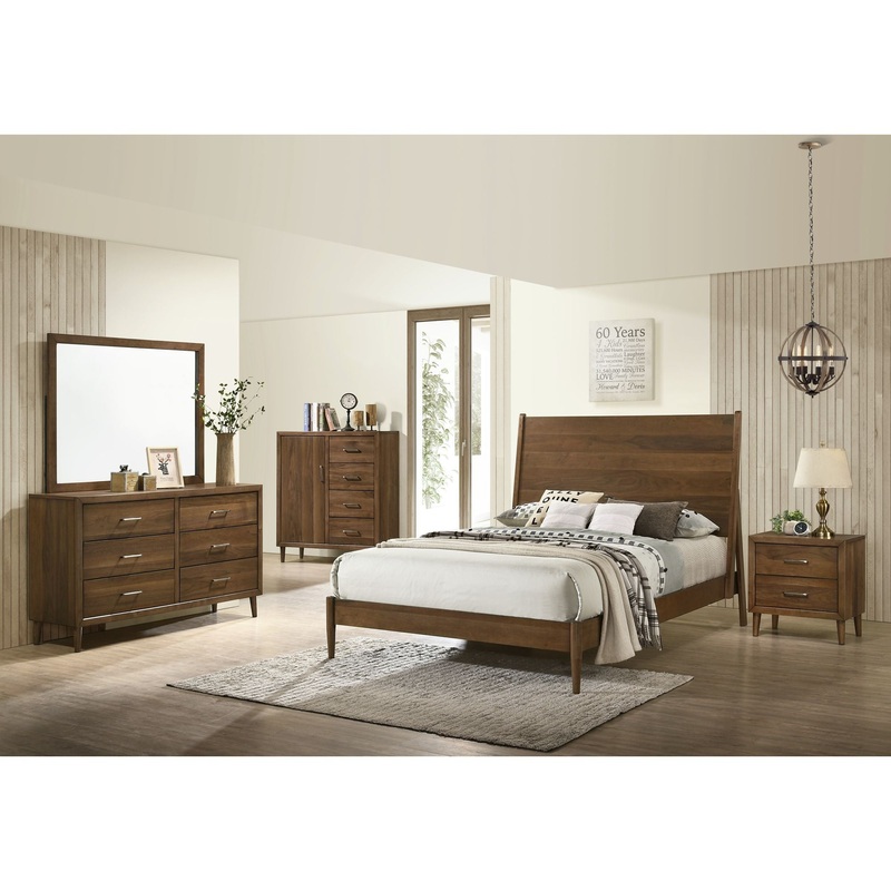 Malibu – Panel Bedroom Set|Dark Brown|3 Pc. Bed, Chest, Nightstand|5 Pc. Bed, Dresser, Mirror, Chest, Nightstand|King|Queen