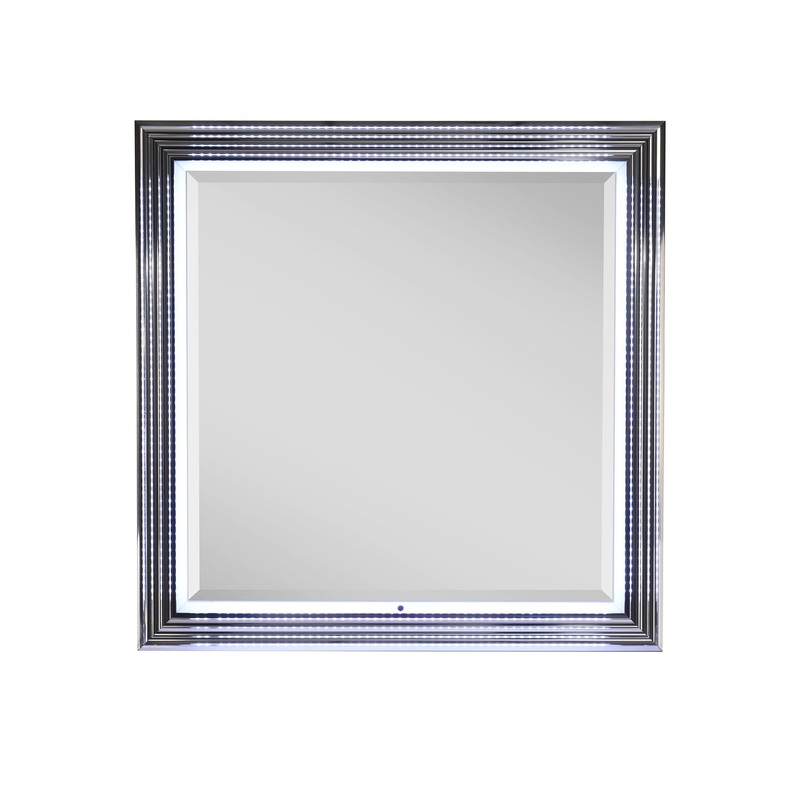 Moon – Smooth Mirror With LED – White