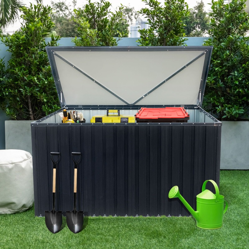 Out Door Metal Storage Box Store Medium – Black