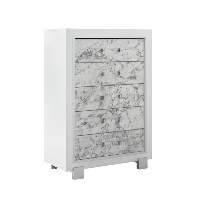 Skye – Marble Chest – White
