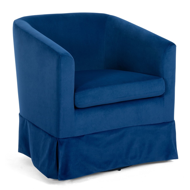 27.36 Wide Swivel Chair|Blue|Black