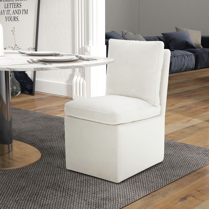 Accent Dining – Accent Dining Chair With Casters