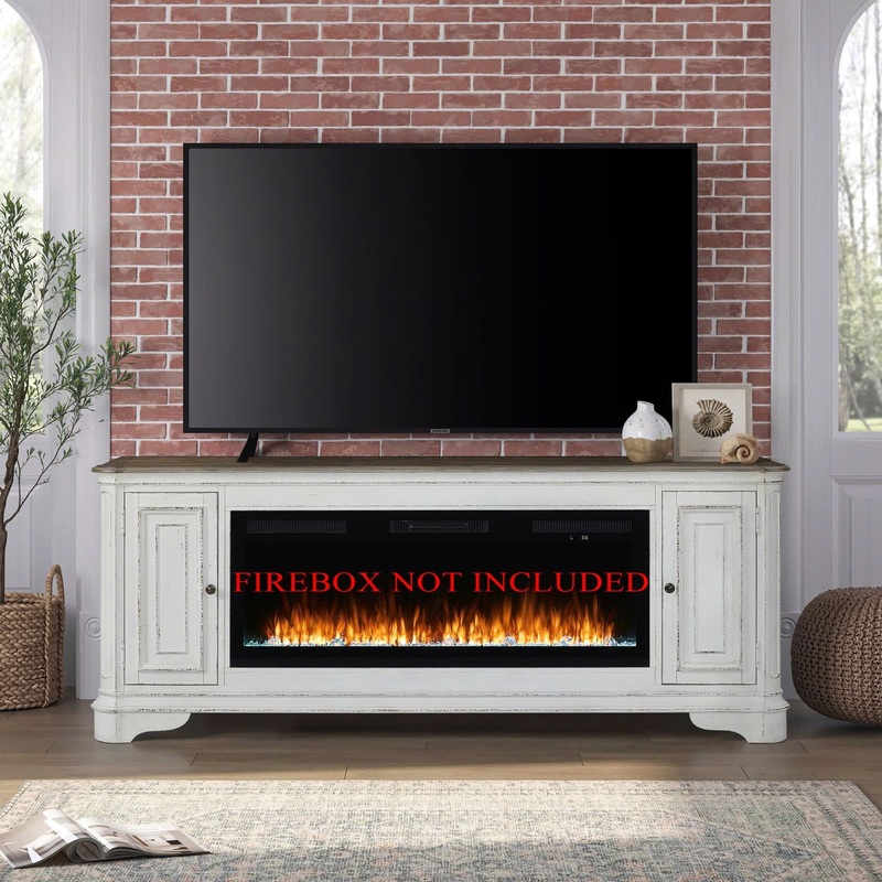 Fireplace TV Consoles – 82 Fireplace TV Console FTS – Brown
