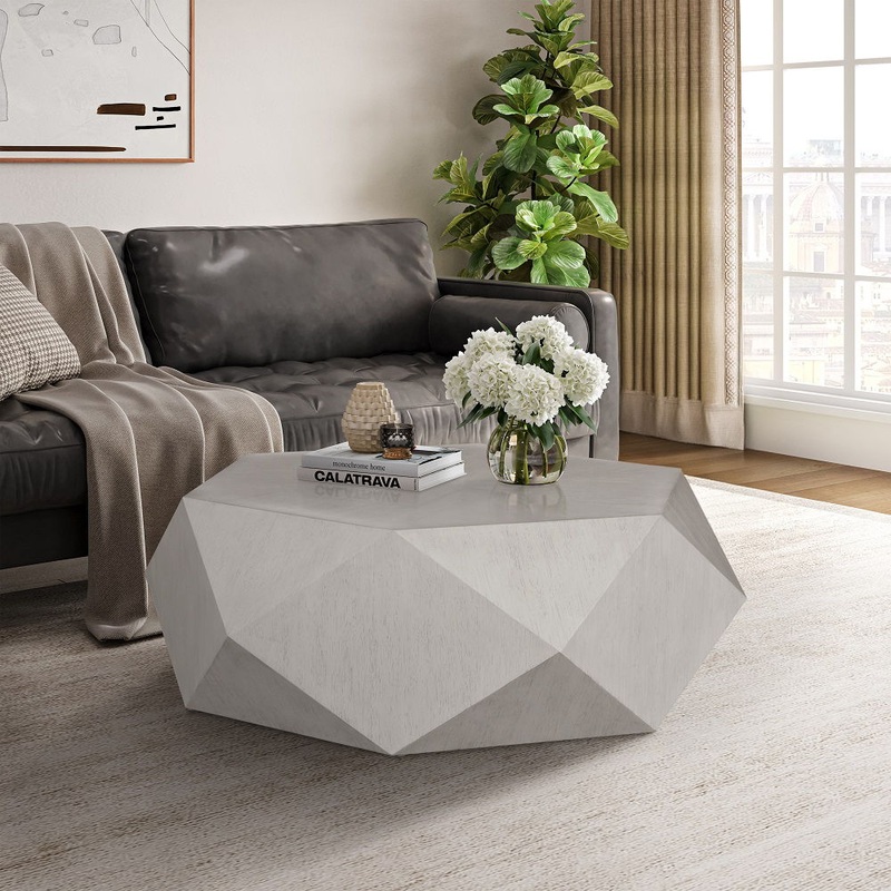 Hanniel – Coffee Table|White|Black