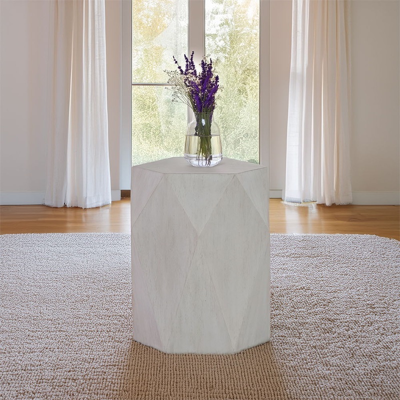 Hanniel – End Table|White|Black