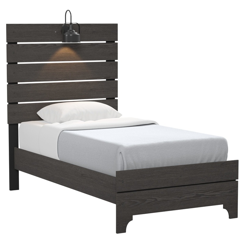 Junipe – Bed With Lights|Dark Brown|Twin|Full|Queen