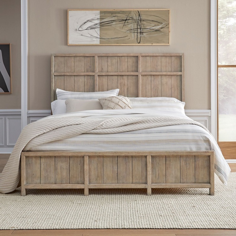 Proximity Place – Panel Bed|Light Brown|King|Queen