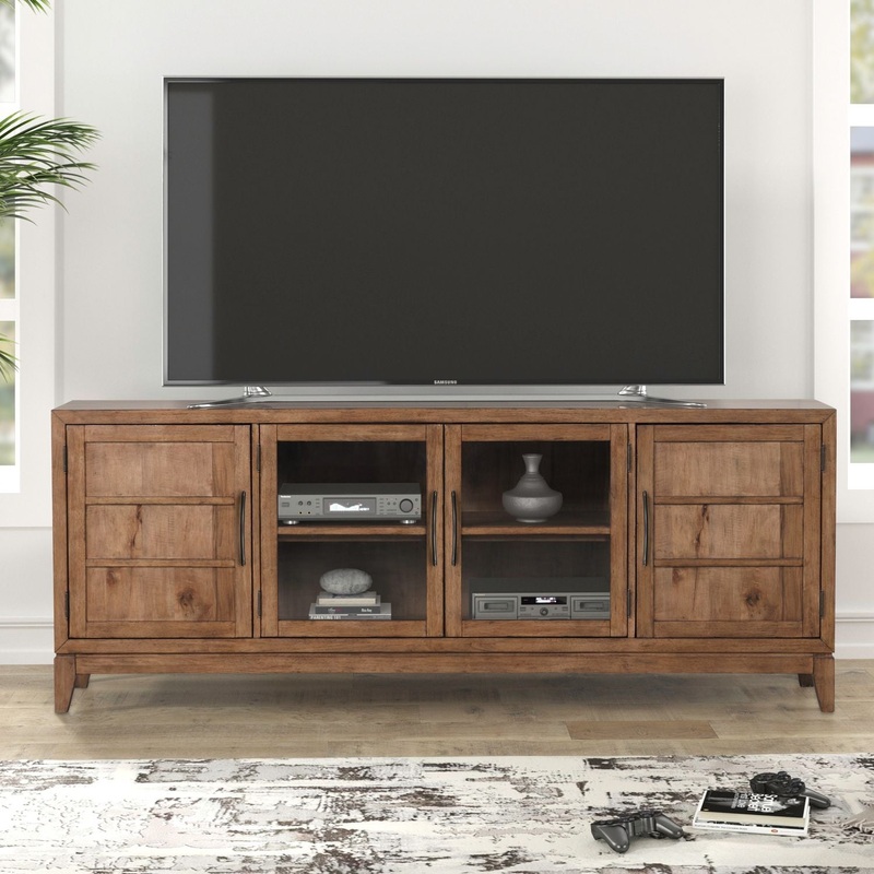 Shaker Lakes – 82 TV Console – Brown