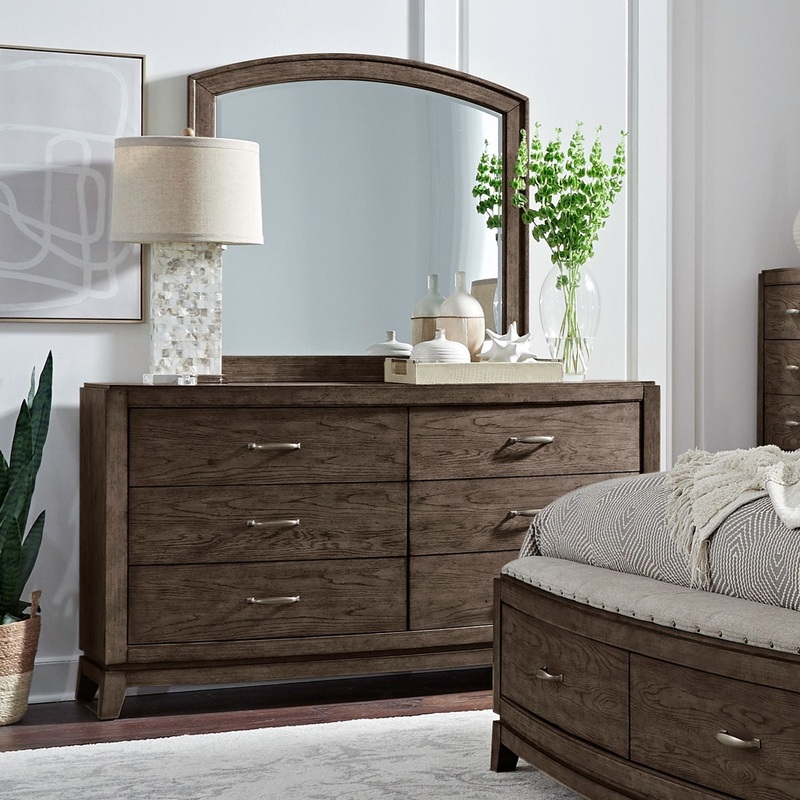 Avalon – Dresser & Mirror|Dark Brown