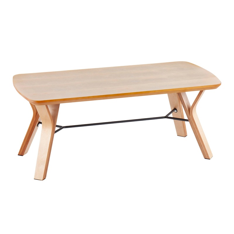 Folia – Mid-Century Modern Bench – Natural