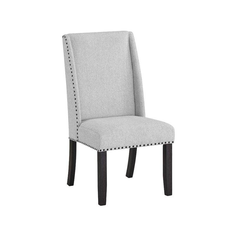 Vance – Side Chair (Set of 2) – Charcoal & Gray