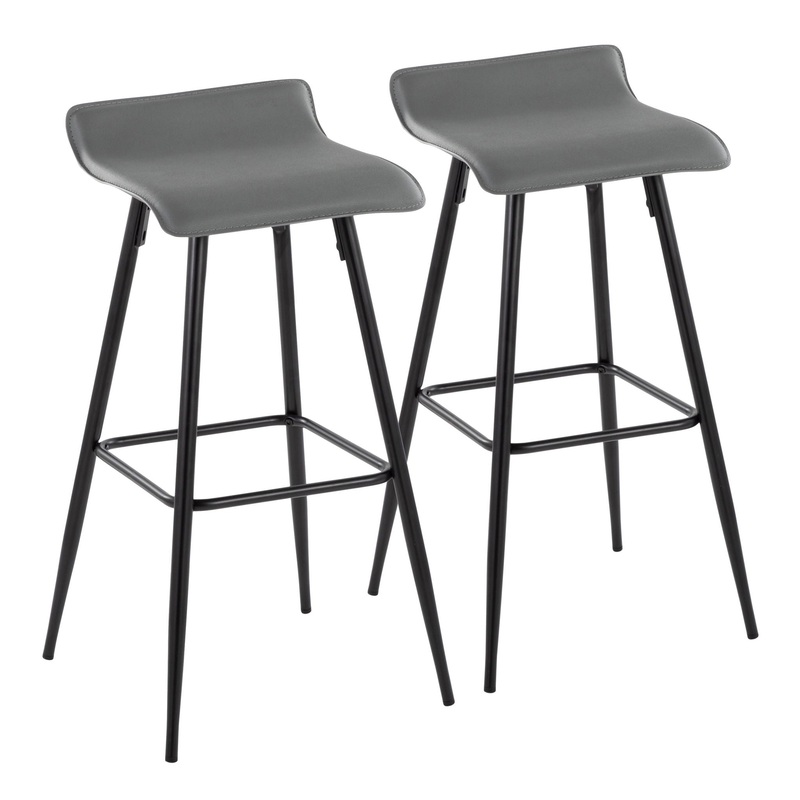 Ale – Contemporary Fixed Height Bar Stool (Set of 2)