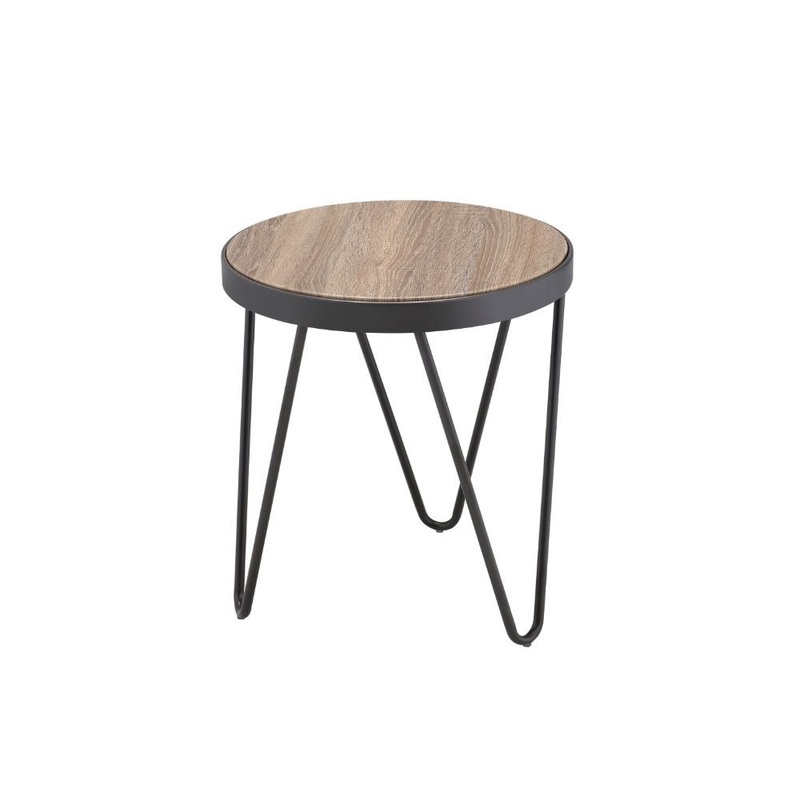 Bage – End Table|Weathered Gray