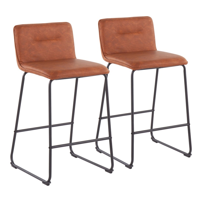 Casper – Fixed Height, Contemporary Counter Stool (Set of 2)