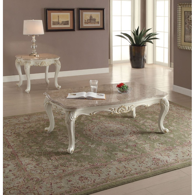 Chantelle – Coffee Table|Pearl White